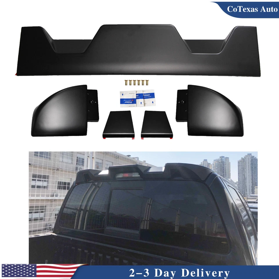 For 2011-2016 Ford F-250 F-350 F-450 Super Duty Matte Black Truck Cab Spoiler Foto 1 de 4
