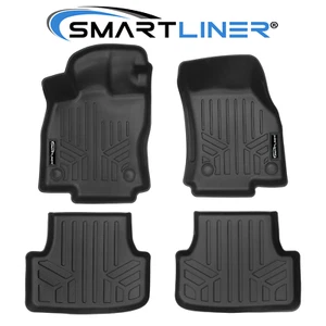 SMARTLINER Custom Fit Floor Mats 2 Row TPE 2015-2021 Volkswagen Golf GTI Golf R - Picture 1 of 8