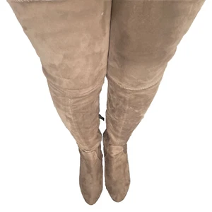 Catherine Malandrino Perse  Size 7.5 Pearl - wedge -  Over The Knee Boots - Picture 1 of 3