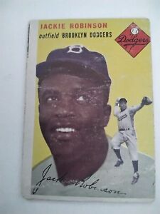 1954 Topps Jackie Robinson #10 Brooklyn Dodgers  - HOF
