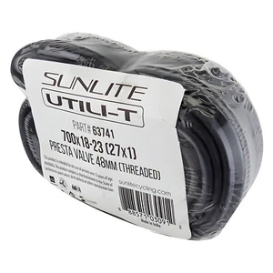 Sunlite 27x1 Utili-T Bicycle Tube (700x18-23) Presta Valve 48mm (Threaded) 63741 - Picture 1 of 1