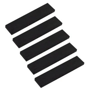 5x Blank Ebony Guitar Bridge Luthier 7 7/8"x1 3/4"x1/2" (190x44x12mm) - Picture 1 of 4