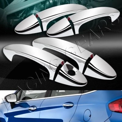 ESPEJO CROMADO MANIJA PUERTA CUBIERTA TAPAS EMBELLECEDOR 8 PIEZAS APTO 10-16 FORD FIESTA Foto 1 de 3