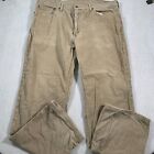 Levis Corduroy Pants Mens 38x32 Brown Casual Pockets
