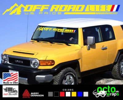 Ajuste FJ Cruiser Toyota TRD Accesorios Parabrisas Calcomanías Pegatina Piezas Ruedas Foto 1 de 4