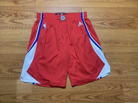 Adidas LA LOS ANGELES CLIPPERS Swingman NBA Basketball Sewn Shorts Mens LARGE Cover