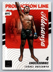 2023 Donruss Production Line #3 Israel Adesanya Near Mint - Picture 1 of 2