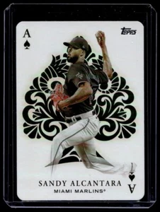 2023 Topps All Aces Blue Parallel Sandy Alcantara Miami Marlins #AA-17 - Picture 1 of 2