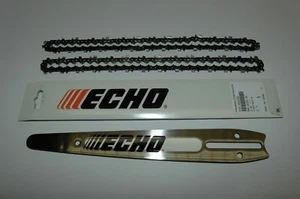 x ECHO 25cm 1,3 1/4" CARVING Schiene Schwert + 2x Kette für CS260 CS2510 CS2511 - Bild 1 von 1