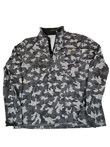 Greyson Golf Cuarto de Cremallera Galloway Gris Camuflaje Urbano Camuflaje Para Hombres Talla Mediana - Imagen 1 de 10