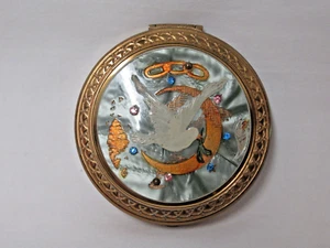 VINTAGE ODD FELLOWS LADIES COMPACT W/ MIRROR EXCELLENT CONDITION - Picture 1 of 11