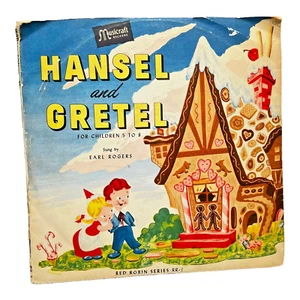 Musicraft Records Hansel & Gretel Sung By Earl Rogers Red Robin Series RR-3 - Picture 1 of 12