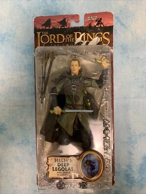 Toy Biz Lord Ring LOTR Cascos Legolas Profundas Escudo Monopatín Foto 1 de 4