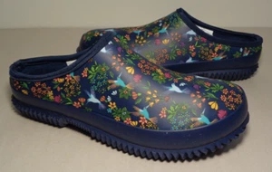 Western Chief Size 7 M HUMMINGBIRD Navy Rubber Clogs New Women's Shoes - Picture 1 of 21