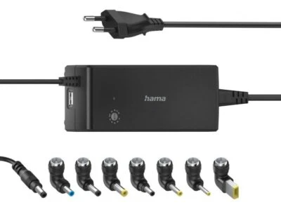 Hama Universal Notebook Netzteil USB 90W 12-22V +8 Adapter Laptop Ladegerät 456A - Bild 1 von 3