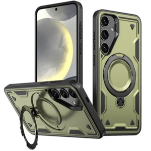 For Samsung S24 Ultra S23 S22 A55 A35 A14 Magnet Magsafe Hybrid Stand Case Cover - Picture 1 of 16