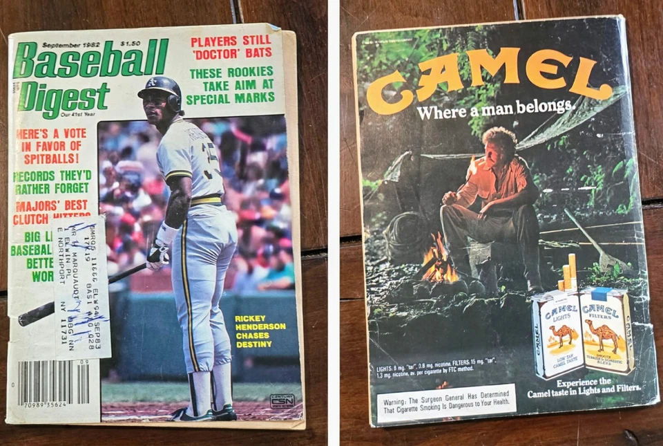 Baseball Digest September 1982 Rickey Henderson Oakland Athletics HOF A's  - Image 1 of 1