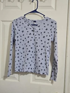 NWT OLD NAVY Big Girls Long Sleeve Rib /tee/ top Color Light Blue Size XXL (18) - Picture 1 of 6