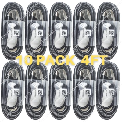 Lot of 10 Wholesale Bulk USB Type C Cable Samsung S10 A20 Charger Charging Cord - Image 1 of 4