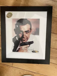 More details for sean connery signed autograph photo framed james bond 007 with coa rare
