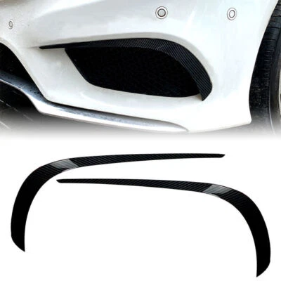 For Mercedes-Benz E-Class W212 Facelift 13-16 Black Bumper Lip Splitter Spoiler - Image 1 of 4