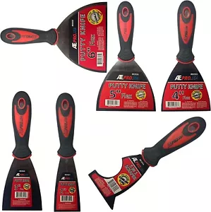6pc Putty Knife and Painter's Knife Set, Dry Wall Taping Knife with Pro Grip - Picture 1 of 2