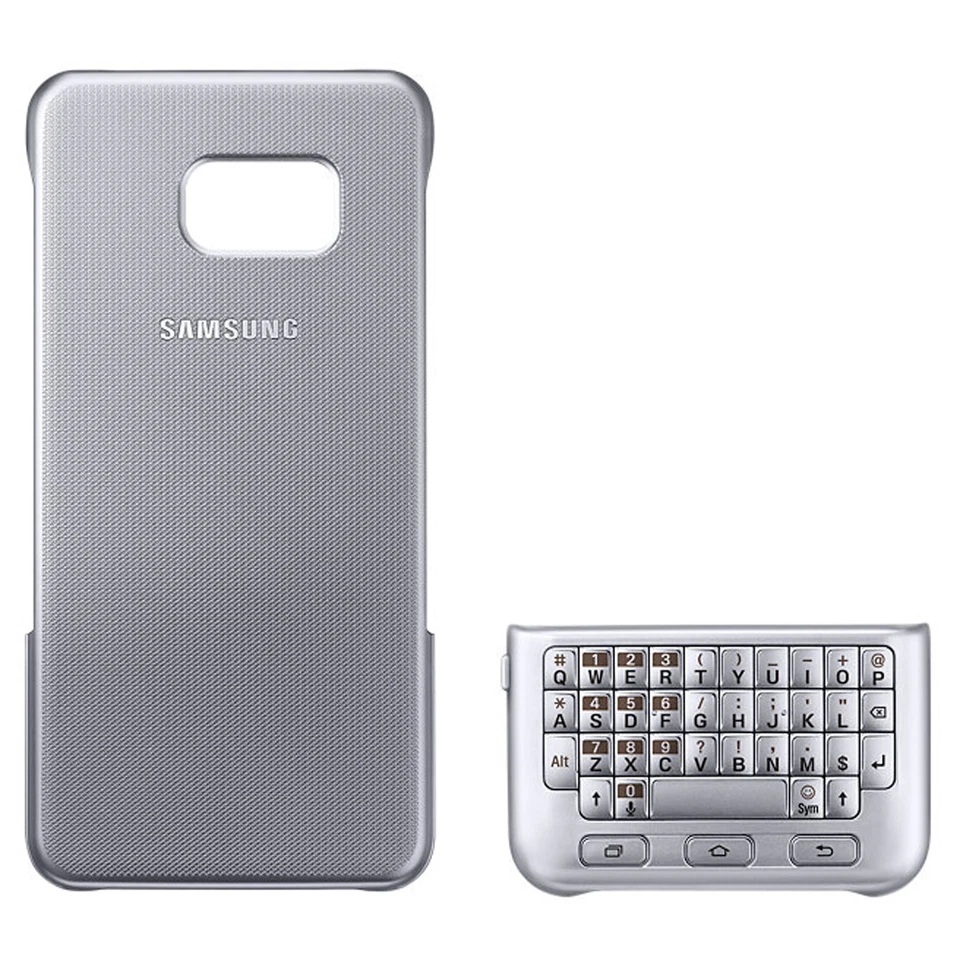 CUSTODIA ORIGINALE SAMSUNG EJ-CG928 CON TASTIERA per GALAXY S6 EDGE+ SILVER - Immagine 1 di 1