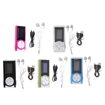 Mini USB Aluminum LCD Screen 32GB Micro SD TF Card Clip Design Digital Music MP3 - Image 1 of 4
