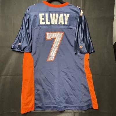 Camiseta Denver Bronocs John Elway Para Hombre Grande 44 Para Hombre Campeón Azul De Colección Foto 1 de 4