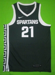 Nike Michigan State Spartans Road Basketball Jersey - Men's Size M (CN3609 330) - Picture 1 of 9
