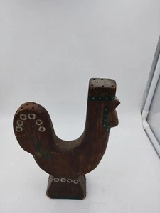 Handmade Wooden Chicken Holder Tooth Picks - Picture 1 of 16