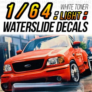 1/64 Scale F150 SVT LIGHTNING Head Tail Light WaterSlide Decal for Hot - Picture 1 of 6