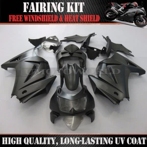 Kit de carenado adecuado para KAWASAKI NINJA 250R EX250 2008-2012 conjunto de carrocería negro mate - Imagen 1 de 3