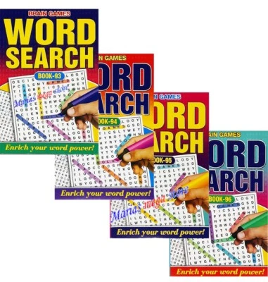 Set of 4 x A5  Wordsearch Books Word Search Puzzle Book 516 Puzzles NEW - Image 1 of 4