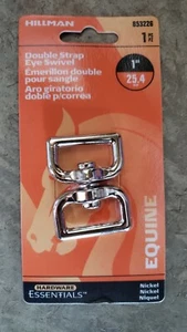 Hillman Hardware Essentials Doble Correa Ecuestre Ojo Giratorio 1 pulgada Nuevo en Paquete - Imagen 1 de 2