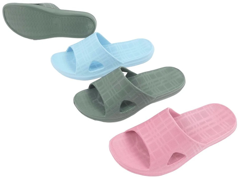 Damen Badelatschen Pantoletten Badeschuhe Badeschlappen slides / 182212 - Bild 1 von 1