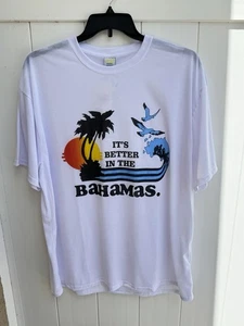 NWT It’s Better In The Bahamas White T Shirt XXL - Picture 1 of 4