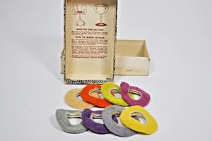 Vintage KILLINGER LO_JACS Stemmed Glass Base Coasters WINE Glass Identifiers - Picture 1 of 7