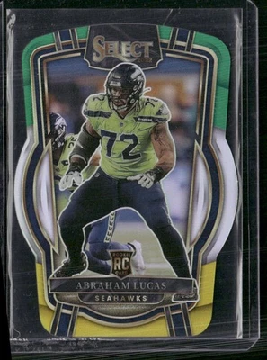 2022 Panini Select #211 Abraham Lucas Green and Yellow Prizm Die Cut - Image 1 of 2