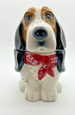 Tarro de galletas pequeño Pioneer Woman Henry The Bassett Hound perro caramelo perro usado en excelente estado Foto 1 de 4