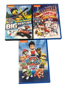 Paw Patrol DVD lot (3) Nickelodeon Brave Heroes Pups Save Christmas - Picture 1 of 4