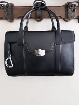 Polo Ralph Lauren Black Leather Satchel Bag   - Image 1 of 4