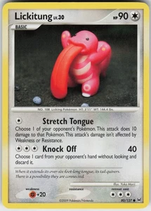 Pokemon TCG Lickitung 80/127 Platinum Common card Normal - Picture 1 of 2