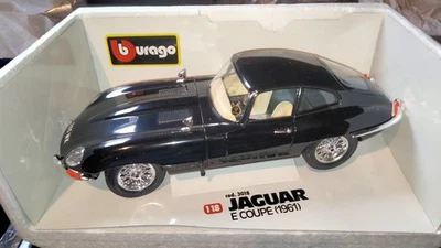 Jaguar E type coupe nera Diabolik  Burago 1/18 - Immagine 1 di 3