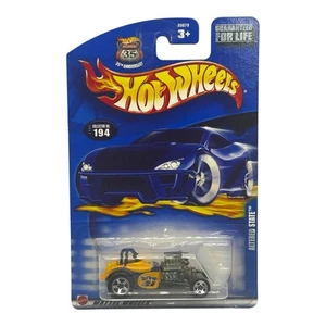 Tarjeta con logotipo Hot Wheels Mainline 2002, estado alterado, amarillo, coleccionista #194, 2003 - Imagen 1 de 4