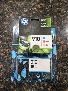 Paquete combinado de cartuchos de tinta originales HP 910 paquete de 4, fecha de garantía 3YQ26AN 2021 - Imagen 1 de 4