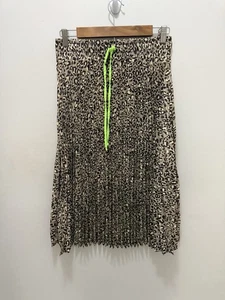 Wild Fable Leopard Print Pleated Skirt Women's Size Small Nylon - Picture 1 of 8