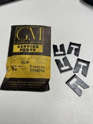 (5) NOS 1958 Chevrolet Impala Belair Clips de enlace de limpiaparabrisas eléctrico 3748719 y3 Foto 1 de 2