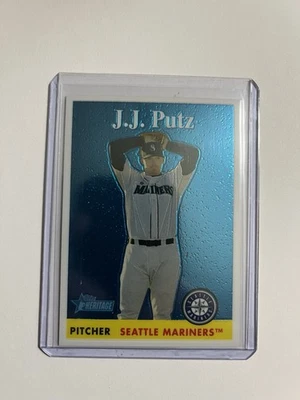 2007 Topps Heritage Chrome J.J. Putz Numbered 498/1958 - Image 1 of 2