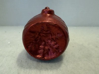 Vela de Navidad vintage AVON brillo y brillo adorno navideño - roja Foto 1 de 4